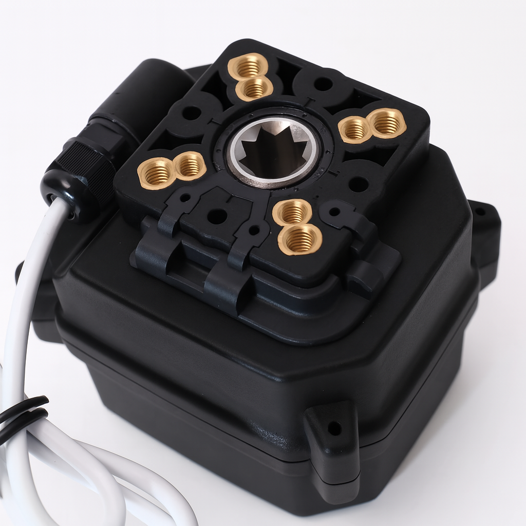 12V Electric Actuator Valve with Manual Override